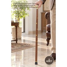 Yenilig 5 Adet Pirinç Baston – Pirinç ve Ahşap Karışımlı Tasarım Saplı 93 cm Yürüme Destek ve Yardımcı Ürün, Cane, Walking Cane