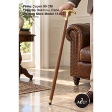 Yenilig 2 Adet Baston – Pirinç Çapalı 95 cm Yürüyüş Bastonu, Cane, Walking Stick Model 15153