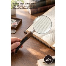 Yenilig 1 Adet Büyüteç – Kemik Saplı El Tipi 20X18 cm Okuma Inceleme Için Magnifier Magnifying Glass