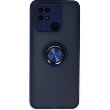Northcity Xiaomi Redmi 10C Uyumlu Kılıf Montreal Yüzüklü Silikon Kapak - Lacivert