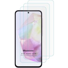 Samsung Galaxy A35 Screen Protector Nano Glass Cam Ekran Koruyucu (3`lü Paket) [galaxy A35 ile Uyum