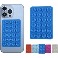aklow akyoleticaret Mavi Vantuzlu Telefon Sabitleme Pedi, Güçlü Yapışkanlı