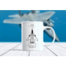 Berilden Store F-15 Eagle Savaş Uçağı Kupa Bardak - Tasarım 2