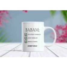 Berilden Store Babam Isim Eklenebilir Kupa Bardak