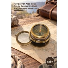 Yenilig 3 Adet Pirinç Pusula – Navigasyon Aleti Metal Gövde Seyahat ve Hobi Için Compass Model 3548