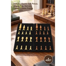 Yenilig 4 Adet Ahşap Satranç Taşı G530A – Satranç Oyunu Için Parça, Ahşap Taş, Satranç Taşları Chess Pieces