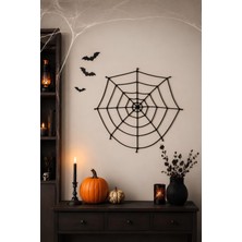 Patladı Gitti Dekoratif Örümcek Ağ 1 Metre Siyah Halloween Cadılar Bayramı Parti Malzemesi