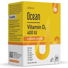 Ocean Vitamin D3 400 IU Sprey 20 ML Şişe İçeriği ile Türkiye Menşeli Takviye Edici Gıda