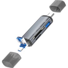 Alvenda Home ZR286 ADS307 3 In 1 Type-C Card Reader