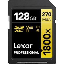Aydogan's Prof 128GB 1800X Sdxc Uhs-Iı 270MB/S Read 180MB/S Write C10 V60 U3