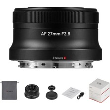 Aydogan's Autofocus 27MM F2.8 Aps-C Çerçeve Lens, F2.8 Geniş Diyafram, Otomatik/manuel Diyafram ve Yüz/göz Tanıma Desteği, Nikon Z Mount Z50/Z30 ile Uyumlu