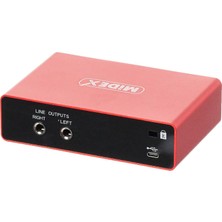Aydogan's GLX-700RD Üst Segment USB Stüdyo Ses Kartı 2 Giriş 2 Çıkış 24BIT/192KHZ