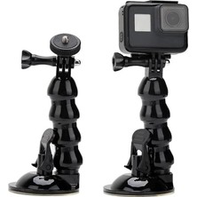 Aydogan's AX-231 Vantuzlu Araç Içi Esnek Kamera Tutucu – Gopro, Djı Osmo Action, INSTA360 ile Uyumlu, 1/4 Vida Bağlantılı