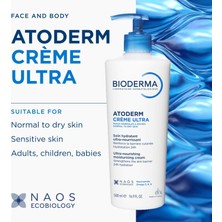 Aydogan's Bioderma Atoderm Cream Ultra Normal ve Kuru Ciltler Için Nemlendirici Yüz, Vücut Bakım Kremi 500 ml