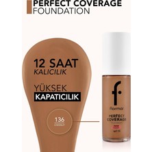 Aydogan's Perfect Coverage Yoğun Kapatıcı Su Bazlı Fondöten (Sıcak Alt Ton) -136 Chesnut -8682536070652