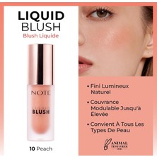 Aydogan's Cosmetics Liquid Blush Nemlendirici Etkili Likit Allık - 10 Peach (Işıltılı)