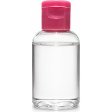 Aydogan's 50 Adet 50 ml Boş Plastik Şişe OM61 Pembe Kapak