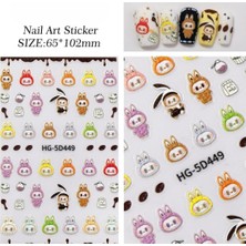 Aydogan's Tırnak Sanatı Sticker Tavşan Karikatür Nail Art 65X102MM