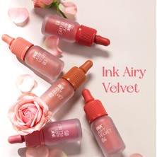 Aydogan's Uzun Süre Kalıcı ve Hafif Formüllü, Kadife Bitişli Tint Ink Airy Velvet (30 Wake Up Cherry)