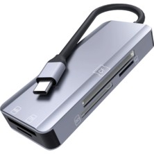 Alvenda Home ZR791 NK-3044 Type-C 5 In 1 Card Reader