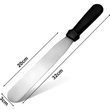Nar Kalıp Narkalıp Düz Pasta Sıvama Spatulası Model No-02 1 Adet Kullanışlı Alet