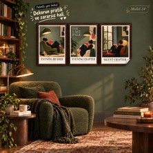 Akıllı Kağıt Statik Tutunma Özellikli Tablo - Poster Modern (Model- 54)