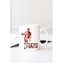 Meschain Meschaın Gheorghe Hagi Baskılı 330 ml Porselen Kupa Bardak (123779-1)