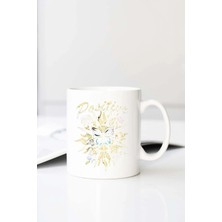 Meschain Meschaın Ezwear Butterfly Slogan Grap Baskılı 330 ml Porselen Kupa Bardak (123642-1)