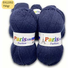 Oxford İplik Ihraç Fazlası 5'li Paket 750 gr Akrilik Lacivert EX12352