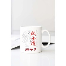 Meschain Meschaın Gala Japonya Samuray Ruhu Sh Baskılı 330 ml Porselen Kupa Bardak (123750-1)