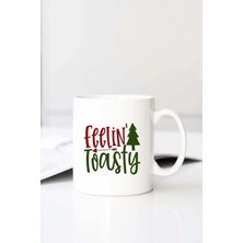 Meschain Meschaın Feelin Toasty 01 Baskılı 330 ml Porselen Kupa Bardak (123670-1)