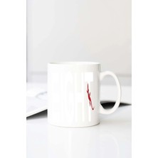 Meschain Meschaın E Ght Baskılı 330 ml Porselen Kupa Bardak (123646-1)
