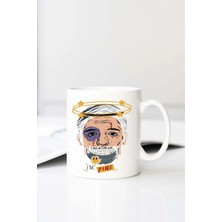 Meschain Meschaın Fine Baskılı 330 ml Porselen Kupa Bardak (123687-1)