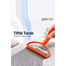Galeriyo Tiftik Tarak Tüy Toplayıcı Koltuk Kazak Halı Tüy Toplama Aparatı Turuncu