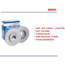 Ön Fren Disk Takım Opel Astra G 1998-2009 Tüm Modeller 569059 0986478881 Bosch