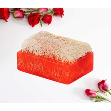 Biobiens Kabak Lifli Sabun 110GR Kırmızı Gül