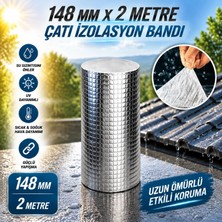 Nzb Çatı Izolasyon Bandı 148 mm 2 Metre Su Sızdırmazlık Geçirmezlik Yalıtım Çamur Tamir Çatlak Boru Bant