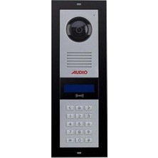 Audio 3003-ŞİFRELİ Mekanik Butonlu Dijital Zil Paneli 2 Satır Ekran Kart Okuyuculu