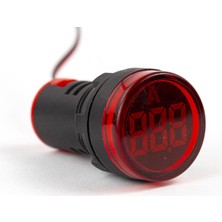EUROWEST EW16-22LA-K Q22MM Ampermetre LED 100A (Kırmızı) - 5'li Paket