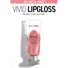 Alix Avien Parlak Bitişli Nemlendirici E Vitaminli Dudak Parlatıcı - Vivid Lipgloss 103 Crystal Violet