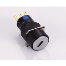 K16-6122 Ø16MM 0-1 Anahtarlı Seçici Buton 2no+2nc Butto