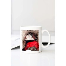 Meschain Meschaın G Dragon K Pop Baskılı 330 ml Porselen Kupa Bardak (123458-3)