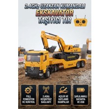 Farbu Oyuncak Uzaktan Kumandalı Şarjlı Axor & Römorklu Ekskavatör Taşıyıcı Tır 82 cm 2.4 Ghz Oyuncak Iş Makinesi