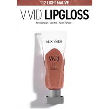 Alix Avien Parlak Bitişli Nemlendirici E Vitaminli Dudak Parlatıcı - Vivid Lipgloss 112 Light Mauve