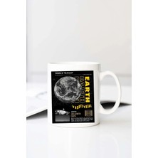 Meschain Meschaın Earth Baskılı 330 ml Porselen Kupa Bardak (123581-1)