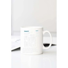 Meschain Meschaın Getupearly Getupearly Zofr Baskılı 330 ml Porselen Kupa Bardak (123775-1)