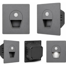 Cata CT-5170BG Sensörlü Koridor Aydınlatması LED Basamak Armatürü Beyaz Işık Gri