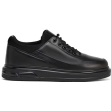 Tergan Siyah Hakiki Deri Erkek Sneaker - E26S1AY57939-A23
