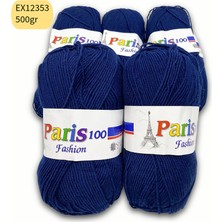 Oxford İplik Ihraç Fazlası 5'li Paket 500 gr Akrilik Lacivert EX12353