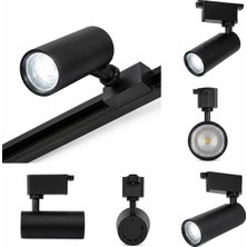 Cata CT-5338V Hermos LED Ray Spot Armatür 25W 2000 Lümen Beyaz Işık Siyah